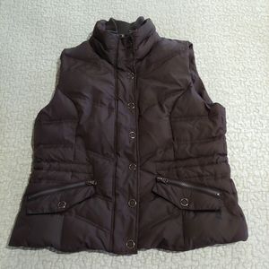 Bailey's Point Puffer Vest, Women's Size XL (18), Brown